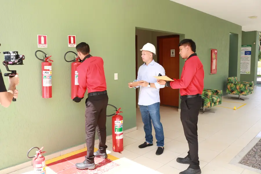 Inspeção técnica e-Fire de mangueiras e extintores